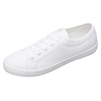 Canvas shoes men's simple white shoes Korean version spring breathable white shoes spring couple versatile sneakers white cloth shoes