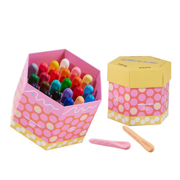 Meile childhood non-dirty hands non-toxic beeswax control crayon