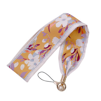 Yujie mobile phone lanyard ice silk scarf fabric