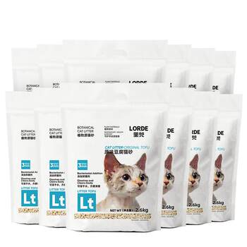 LORDE Lidou Pure Tofu Cat Litter Classic Deodorizing, Deodorizing and Antibacterial Corn Cat Litter ຂອງແທ້ ສົ່ງຟຣີ 12 ຖົງ