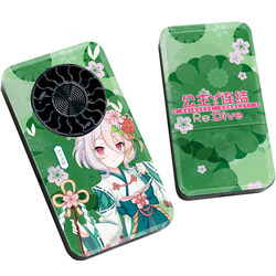 The princess connects the Kaelo animation carrier charging handheld handheld and portable mini -leafless fan student peripherals