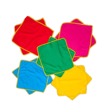 Special Level 4 Big Rooster Love Beauty Handkerchief for Dance Examination Flower Yangko Dancing Octagonal Handkerchief Performance Handkerchief Props