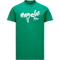 (Interest-free for 6 issues) Moncler Mens Running Logo Cotton Round Neck Short-Sleeved T-Shirt