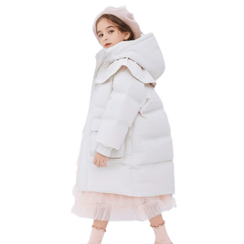 Down jacket mid-length thickened children's clothing kangbo
