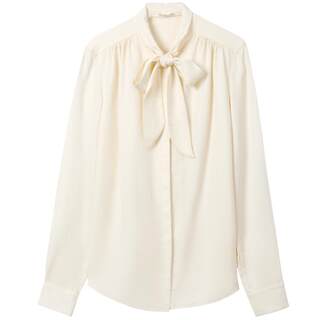 EXCEPTION例外女装春秋款莱赛尔纤维宽松简约修身纯色长袖衬衫