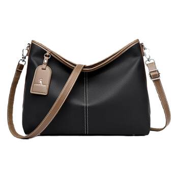 Soft leather large-capacity women's bag, fashionable and stylish shoulder bag