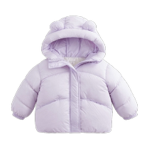(Three-proof) Mark Jenny Girls New Years Ultra-Light Warm Down Jacket Childrens Winter Bread Jacket
