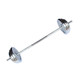 Dumbbell and barbell combination set bench press and squat