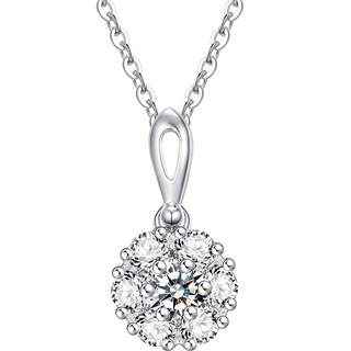 CRD Kelai Di bubble diamond pendant 30 points real diamond necklace 50 points platinum clavicle chain gift