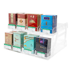 Supermarket shelf double-layer automatic cigarette pusher multi-layer cigarette filler cigarette popper easy store cigarette cabinet canteen cigarette rack