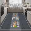 The new diatom mud wipeable, washable and absorbent special carpet floor mats for the kitchen are fully covered with waterproof and oil-proof kitchen floor mats.