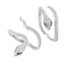 DOACH snake ring sterling silver niche snake-shaped pair of rings