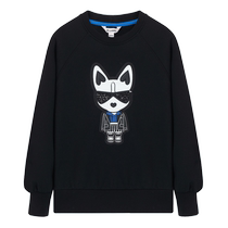 Eland sweatshirt womens round neck long sleeves embroidered sequins loose casual college style