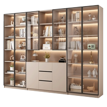 Hand-made Lego display cabinet model toy transparent glass door storage locker dust-proof custom home display cabinet