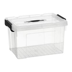 Extra-Large Transparent Storage Box for Home Use, Clothes and Toy Organizer, Thickened Plastic Storage Box with Handle