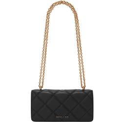 CHARLES/KEITH spring and summer women's bag CK6-10680924 oil painting diamond chain wallet small square bag