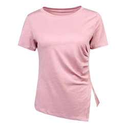 Fat mm plus size Fitness clothes women's short-sleeved summer short-sleeved sports t-shirt running training badminton clothes yoga tops