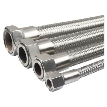 304 stainless steel corrugated pipe 2-inch dn50 industrial metal hose high pressure high temperature steam hose wire braided pipe