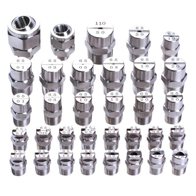 Stainless steel sector nozzle dust removal high-pressure atomization nozzle