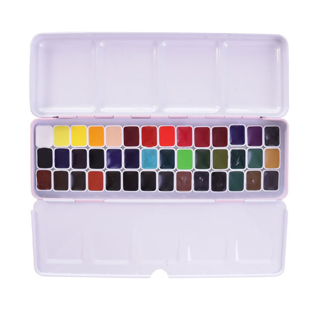 Solid watercolor paint dispensing set 24 colors