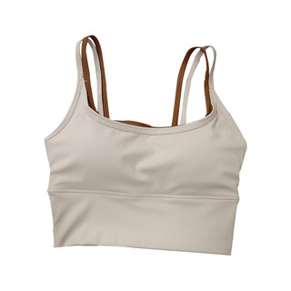 Sujetador deportivo con doble correa, chaleco push-up a prueba de golpes