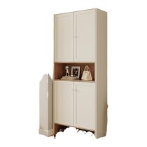 Quanyou Home Home Door Entry Wall Storage Cabinet Cream Style Living Room Entrance Integrated Shoe Cabinet 129535F
