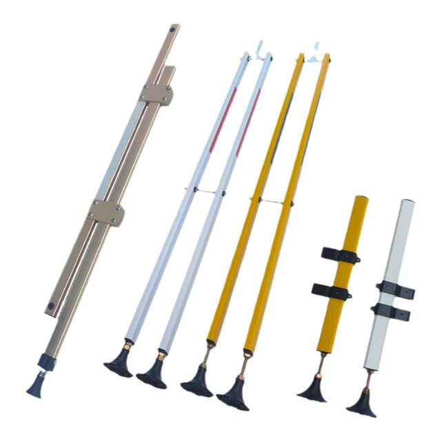 Floor support pole octagonal gate pole parking pole