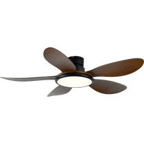 Large wind fan lamp living room home bedroom ceiling 2024 new restaurant frequency conversion electric fan chandelier integrated