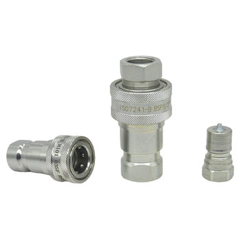 Iso7241-b hydraulic quick connector high pressure carbon steel