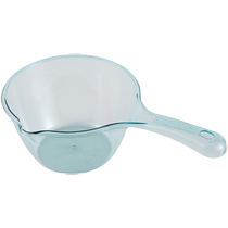 Household kitchen water ladle thickened plastic water spoon bath ladle water rinse ladle long handle creative shampoo water spoon