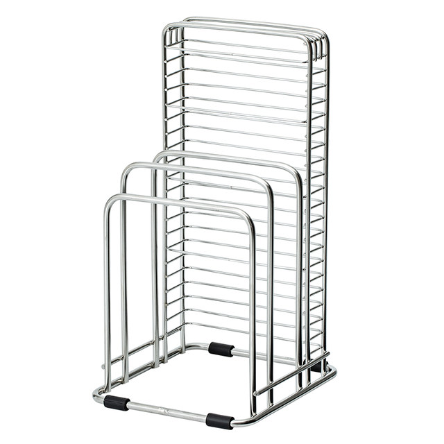 Japanese ASVEL stainless steel cutting board stand integrated knife stand