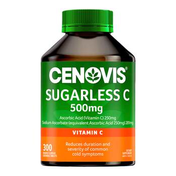 Cenovis vitamin c ເມັດທີ່ກິນໄດ້ທີ່ບໍ່ມີນໍ້າຕານເພື່ອຄວາມຂາວ