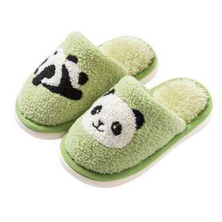 Children's cotton slippers autumn and winter pig daddy baby hair slippers