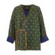 Flower and tree deep fragrance cloud yarn new Chinese style short coat silk