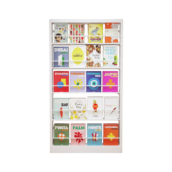 Metal steel ultra-thin bookshelf narrow door rear storage rack