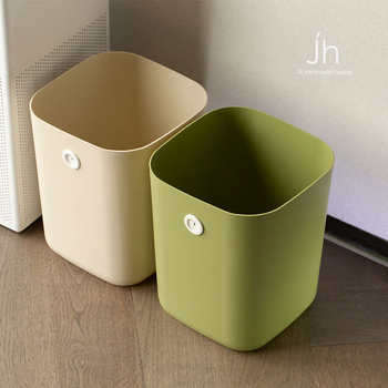Trash can household kitchen living room bedroom dormitory office toilet bathroom high-value large capacity wastebasket