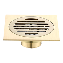 Weiyi floor drain thickened deodorant bathroom balcony kitchen toilet bathroom full copper floor drain full set of pure copper large displacement