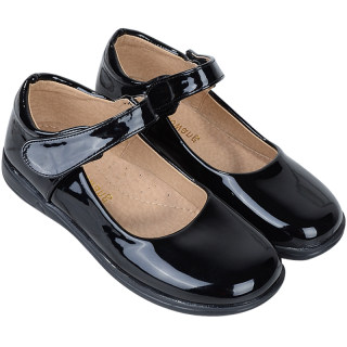 Children's black and white leather shoes for boys and girls, primary and secondary school students
