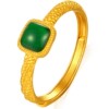Chaohongji Zhenjin twelve-color gold ring pure gold ring hand ornament ancient enamel sugar cube new Chinese style gift porphyry