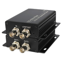 封倾 非压缩12G-SDI光端机 4K@60Hz高清音视频光纤延长器 兼容6G 3G HD-SDI时钟恢复过病态码384