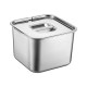 Food grade extra-thick seasoning can square box with lid