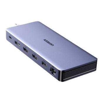 Green alliance typec to hdmi expansion dp1.2 four-screen differential display 4k60hz projection docking station 2k144hz display multi-interface usb breakout converter suitable for computer notebook accessories