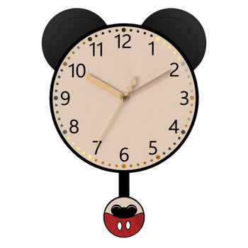 Internet celebrity mickey decorative swing clock without punching holes