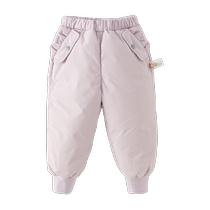 (Antibacterial velvet) David Bella girls down pants childrens pants winter clothing boys warm pants baby girls pants