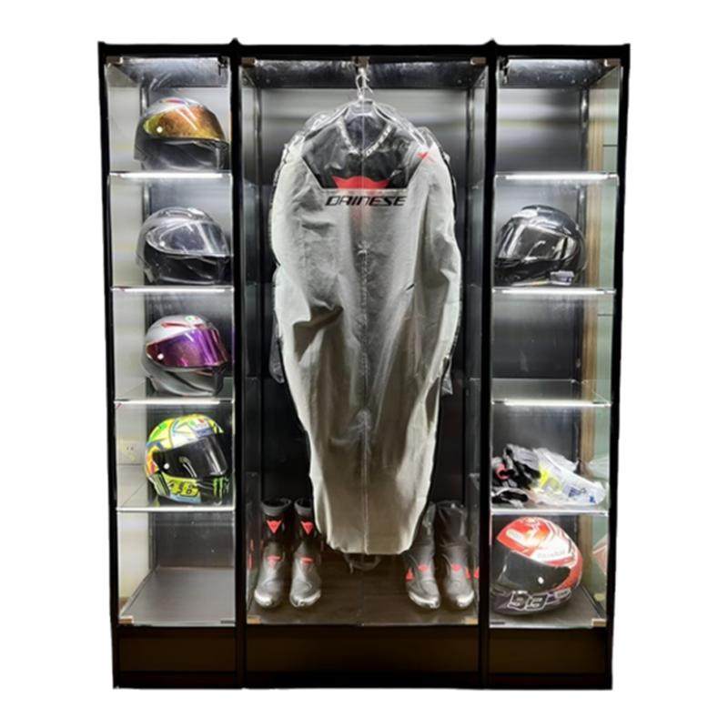 Guangzhou cycling suit helmet display cabinet adjustment and assembly metal