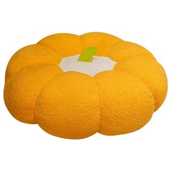 Pumpkin futon cushion floor lazy person sitting room