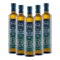 Xinjiang red fruit organic walnut oil physical pressing level 500ml*5 bottles of nutritious edible oil food supplement for home use