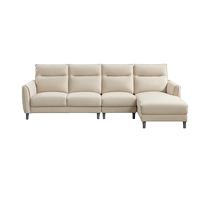 Chivas modern simple cat scratch cloth sofa living room high back chaise corner combination home sofa 2092