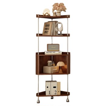 Corner bookshelf, strong load-bearing multi-layer storage