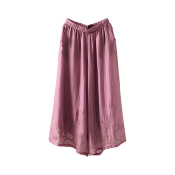 Elastic waist vintage embroidery ບາດເຈັບແລະຂະຫນາດໃຫຍ່